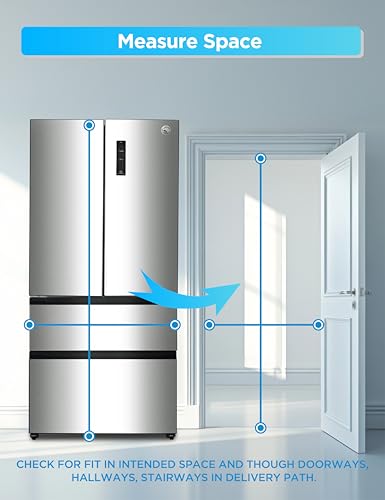 Commercial Cool 11.1 Cu. Ft. Convertible Freezer Refrigerator, Upright Fridge with Glass Shelves, Reversible Door, ENERGY STAR rated, Auto Defrost