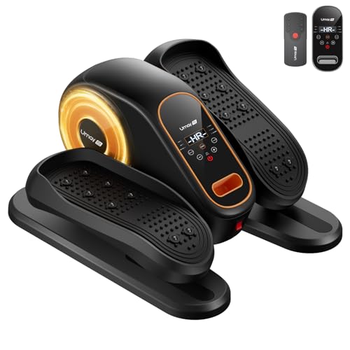 Under Desk Elliptical Machine, Ellipse Leg Exerciser for Seniors, Quiet & Portable Electric Seated Eclipse Exercise Training Machine with Remote