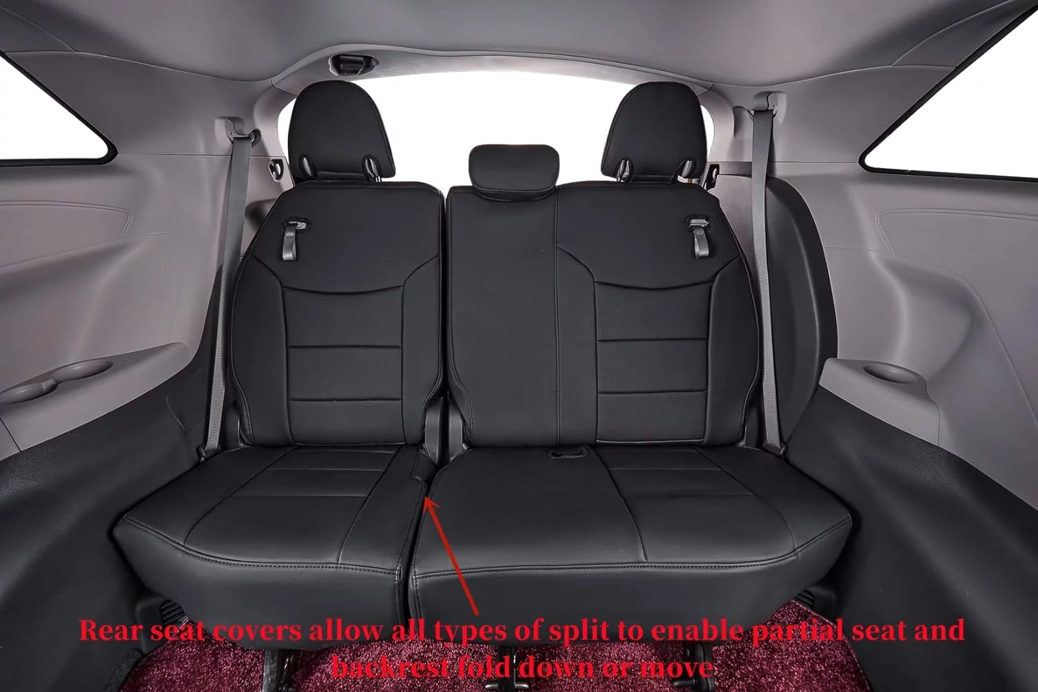 Coverdream Custom Fit Sienna Seat Covers for Toyota Sienna LE & XLE(8 Seats) 2021 2022 2023 - Three Row