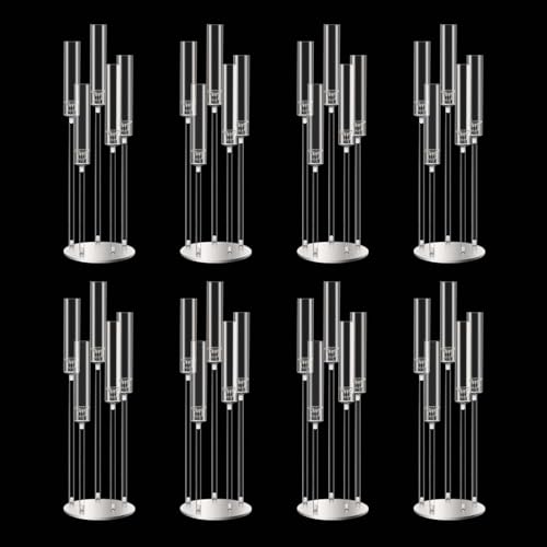 35inch 10pcs Black Candelabra Centerpieces for Tables 5 Arms Wedding centerpieces for Decorations