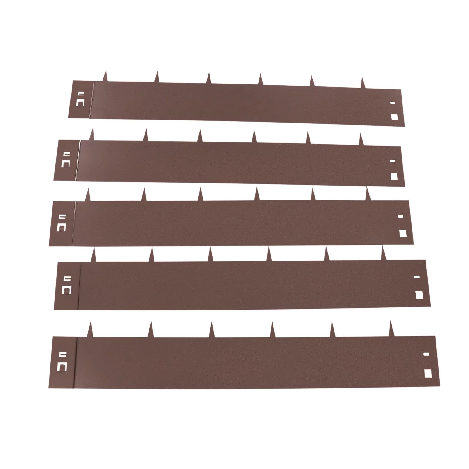 5PCS Steel Lawn Edging Metal Landscape Edging 3/4/5"x39" Without Digging Easy - Curated Treasures Market