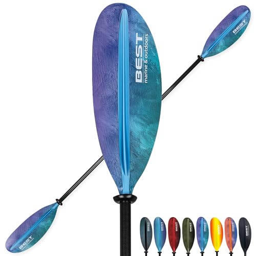 Best Marine and Outdoors Kayak Paddle, Carbon Fiber Shaft & Fiberglass Reinforced Polypropylene Blades, 220cm, 234cm, 250cm
