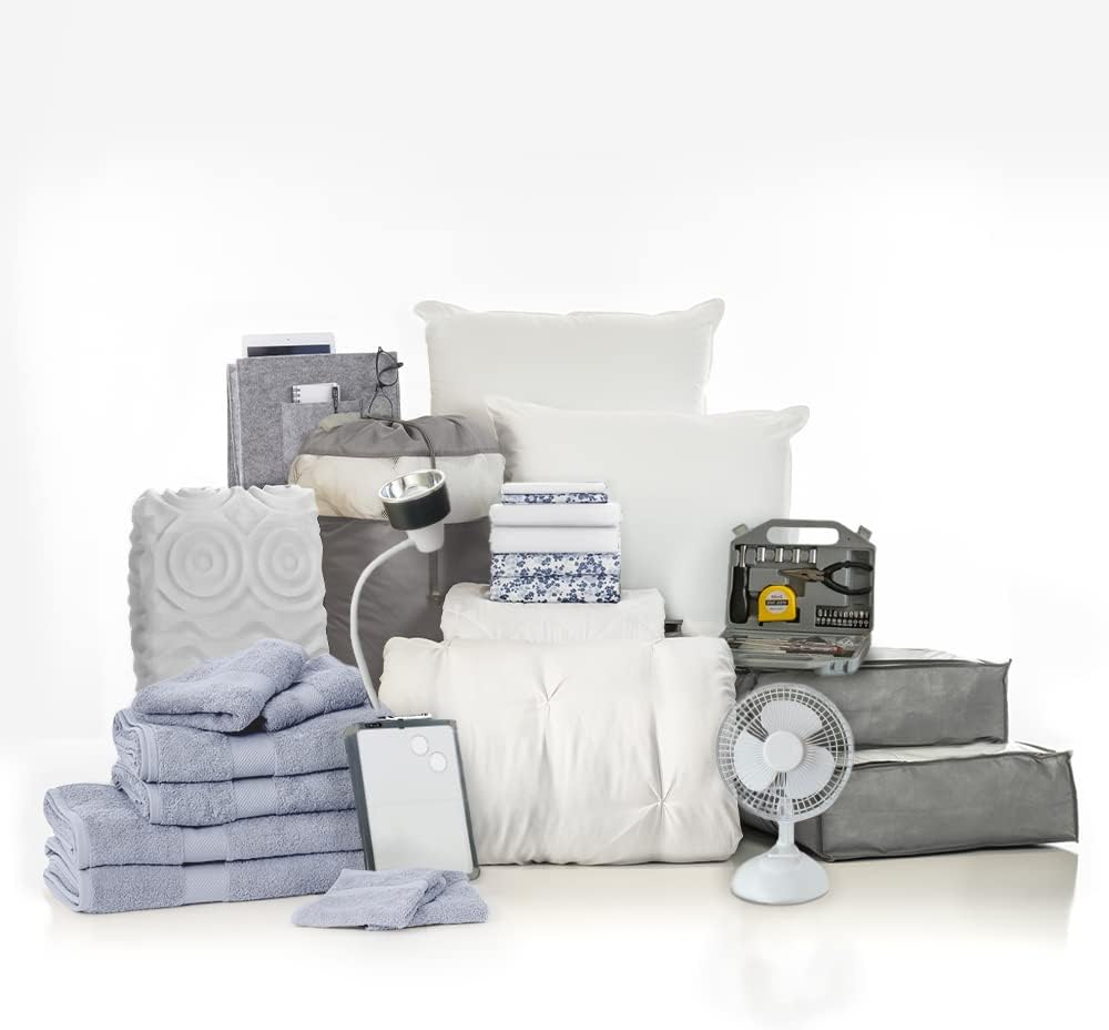 OCM College Dorm Room 25-Piece Complete Campus Pak Trunk Bundle | Twin XL Bedding