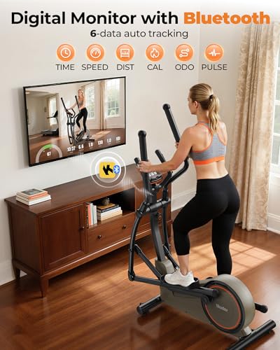 Niceday Elliptical Exercise Machine, Elliptical Machine for Home, Magnetic Elliptical Trainer 20IN Stride, 16 Resistance Levels