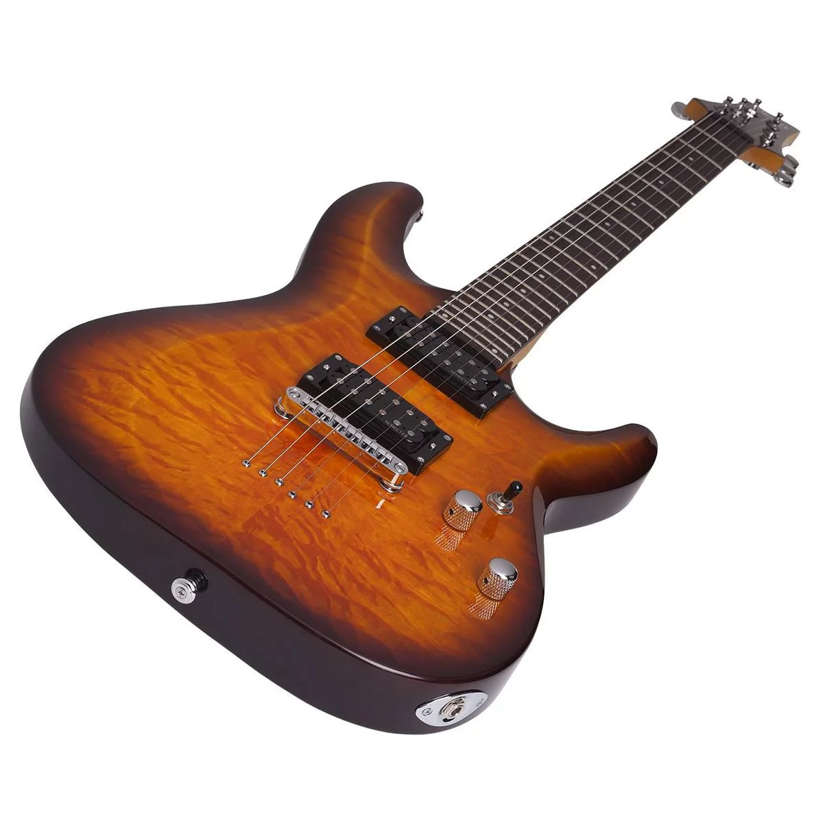 Schecter C-6 Plus VSB Solid-Body Electric Guitar, VSB - Curated Treasures Market