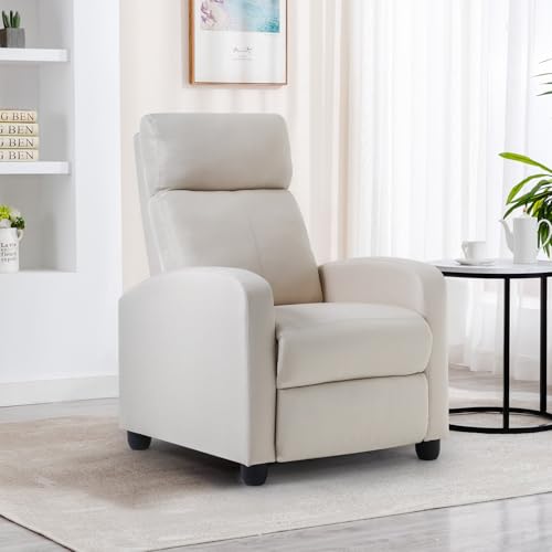 BestMassage | Recliner Chair | with 2 Point Massage Function | Black | with Lumbar Support, Adjustable Push Back, Wide Armrests