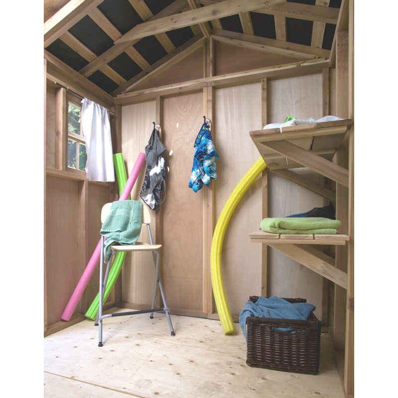 9 ft. W x 6 ft. D Solid Wood Storage Shed