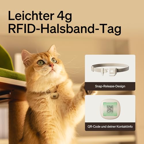 PETLIBRO Upgraded RFID Automatic Cat Feeder, 5G Wi-Fi Automatic Pet Feeder, 3L Auto Cat Feeder App Control with Light Collar Tag