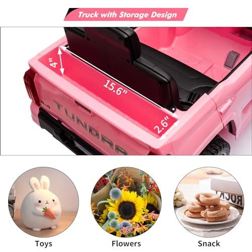 IDEALHOUSE Electric Car for Kids, 12v Ride on Truck Car, Ride-on Toys for Boys/Girls, Off-Road Kids Pickup Car with Remote Control, Spring Suspension