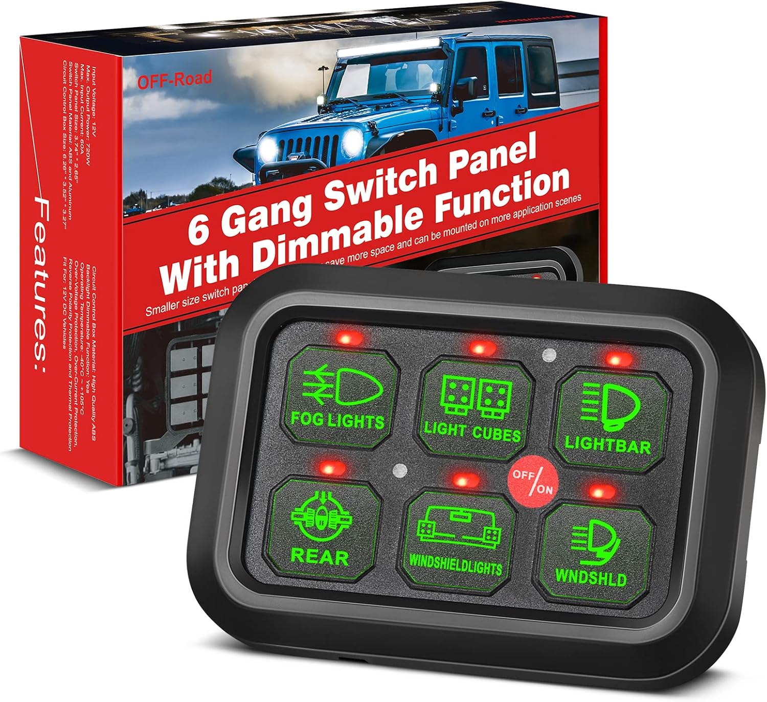 8 Gang Switch Panel