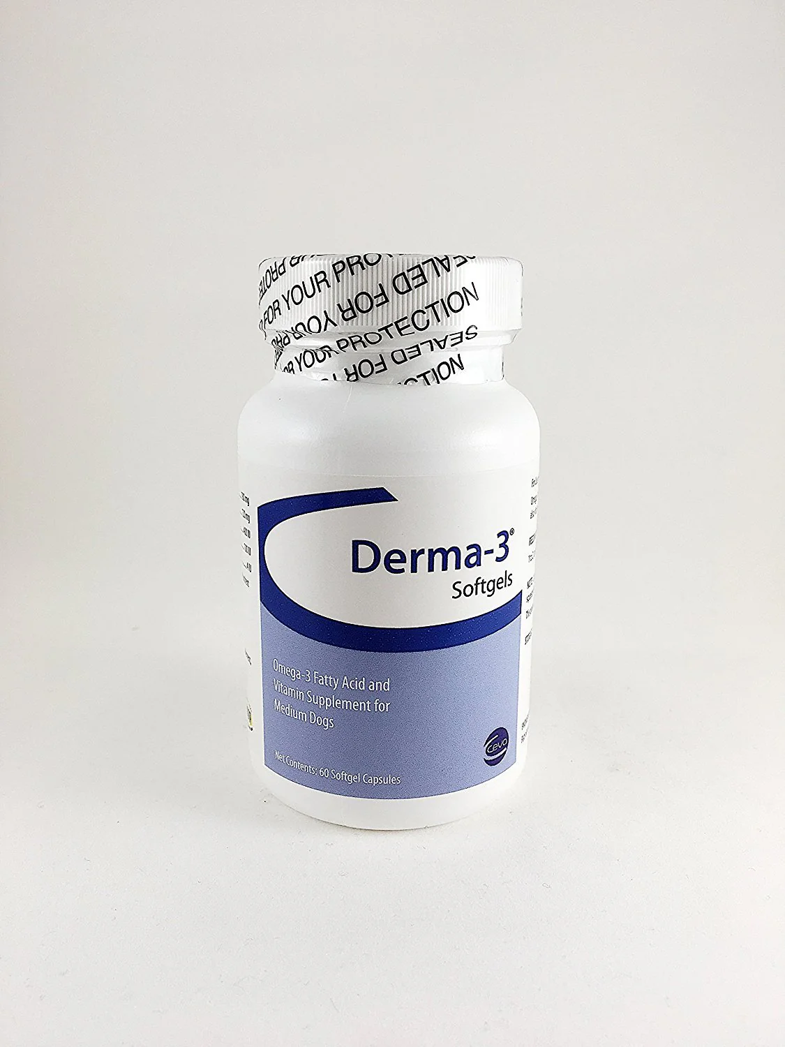 Derma-3 Softgels For Medium Breeds, 60 Capsules - Kansas Nuitrition - HNZSDS