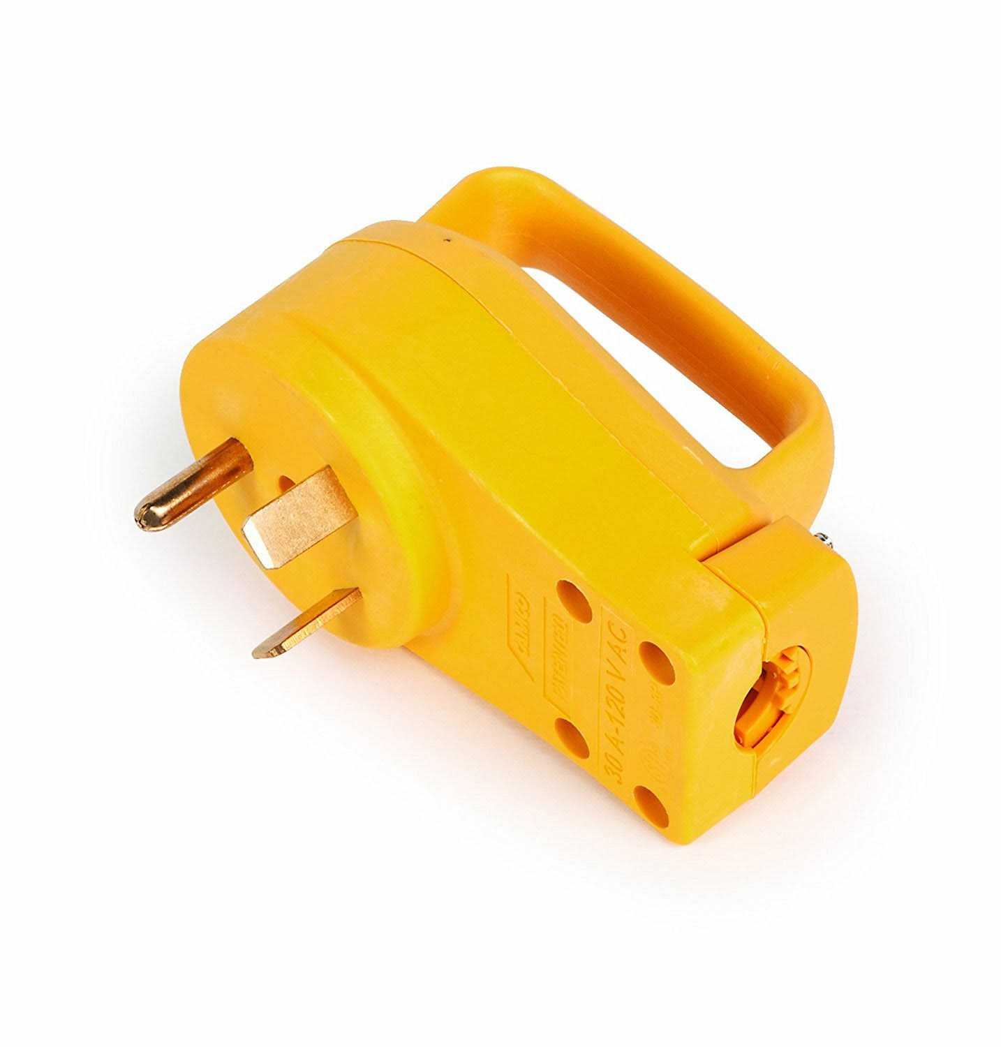 Camco Heavy Duty RV 30 Amp PowerGrip Male Replacement Plug- Durable and Safer PL 55245