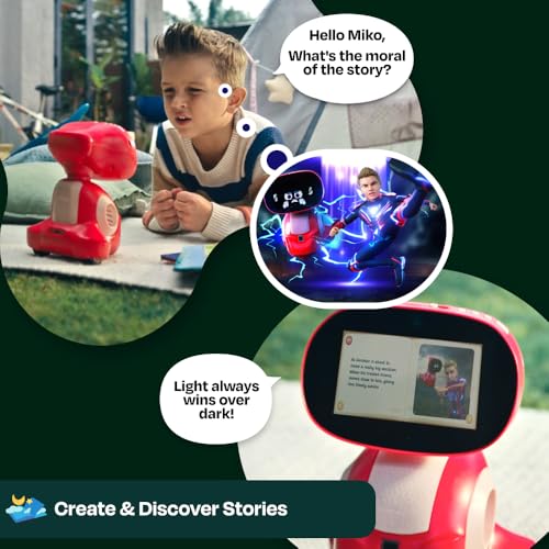 Miko 3 AI Robot for Kids &ndash; Smart Educational & STEAM Learning Robot with Interactive Apps, Games