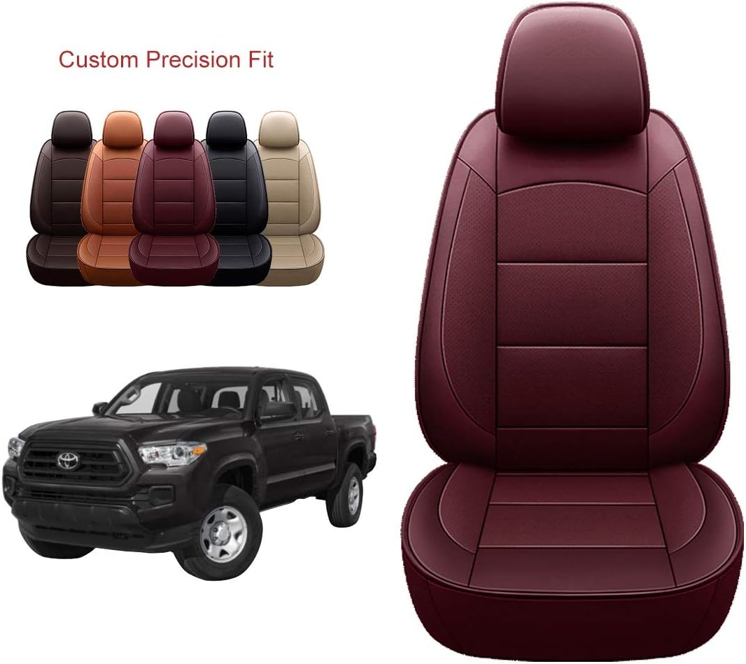 OASIS AUTO 2007-2013 Tundra Double Cab Custom Fit PU Leather Seat Cover Compatible with Tundra Double Cab 2007-2008-2009-2010-2011-2012-2013