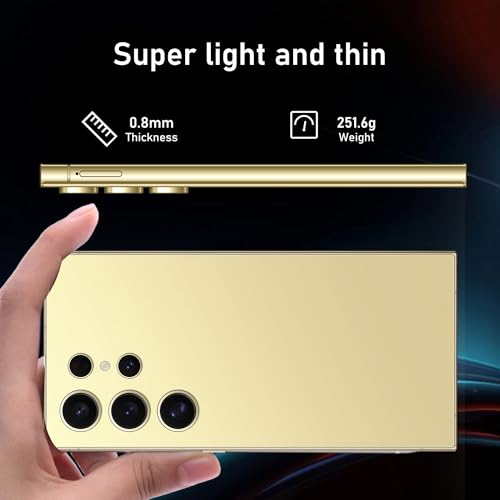 C24 Ultra 5G Smartphone, 6+256GB Unlocked Phone,48+108MP Zoom Camera，6800mAh 6.8" HD Screen Unlocked Cell Phone, 6+256GB Android13.0
