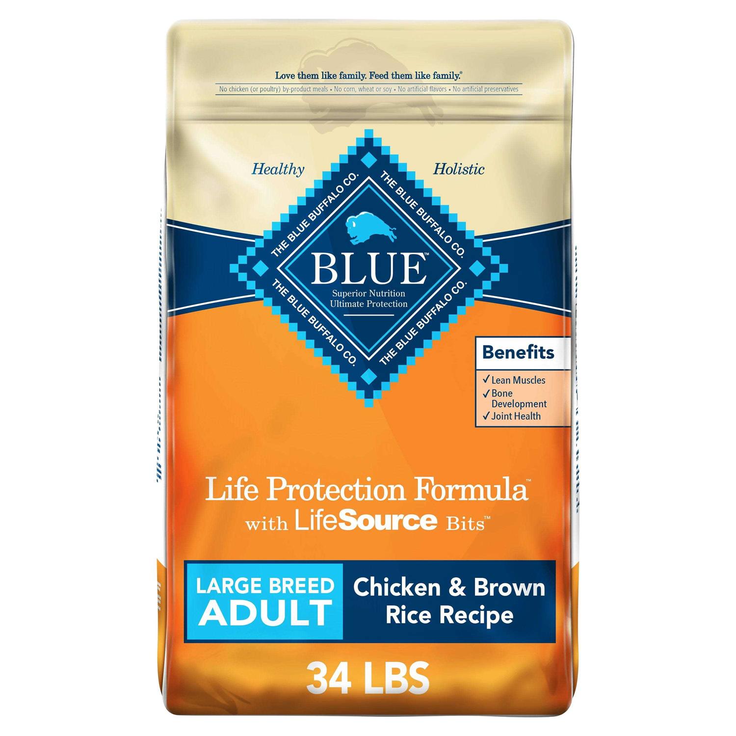Blue Buffalo Life Protection Formula Natural Adult Large Breed Chicken and Brown Rice Dry Dog Food - Pet Supplies online store