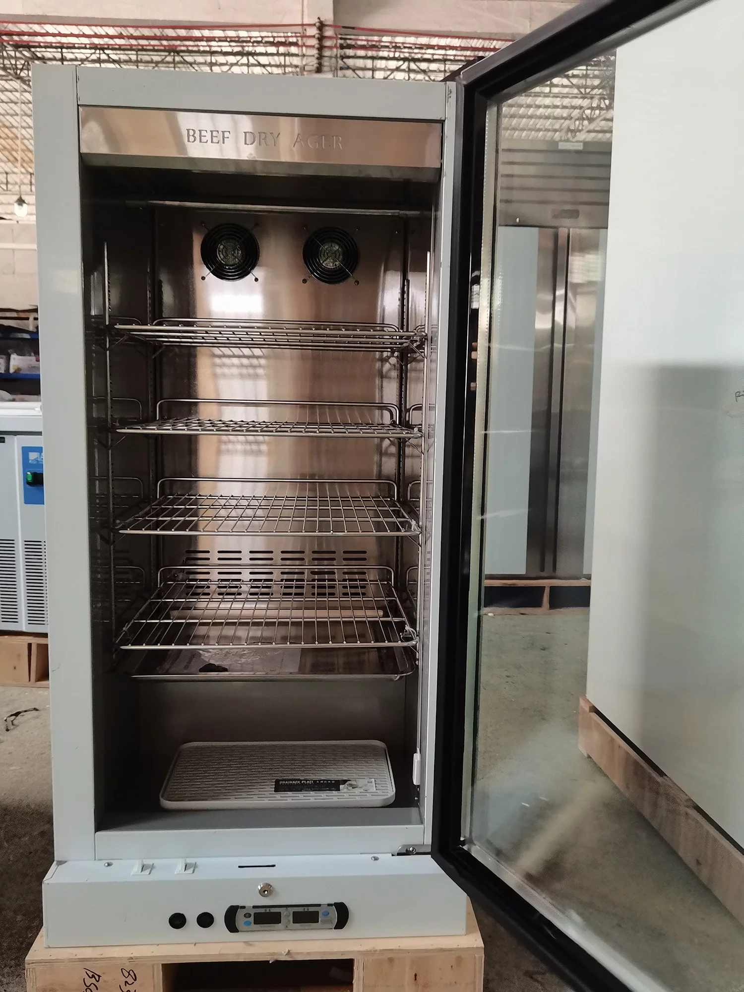 Kolice Commercial Dry Aged Beef Fridge, Steak Aging Cabinet, Aging Beef Display Showcase-268L,4 Tiers