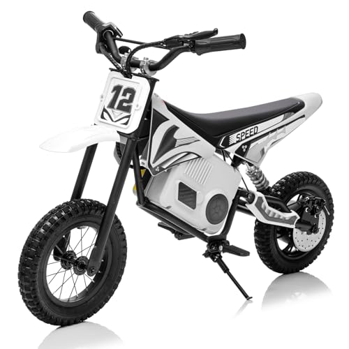 KerryYoo 36V 350W C11 Electric Dirt Bike for Kids 8-14, Up to 16MPH Off-Road Electric Motorcycle with Explosion-Proof Tires, Twist Grip Throttle
