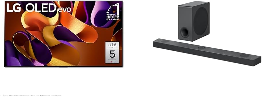 LG 83-Inch Class OLED evo G4 Series Smart TV 4K Processor Flat Screen with Alexa Built-in (OLED83G4WUA