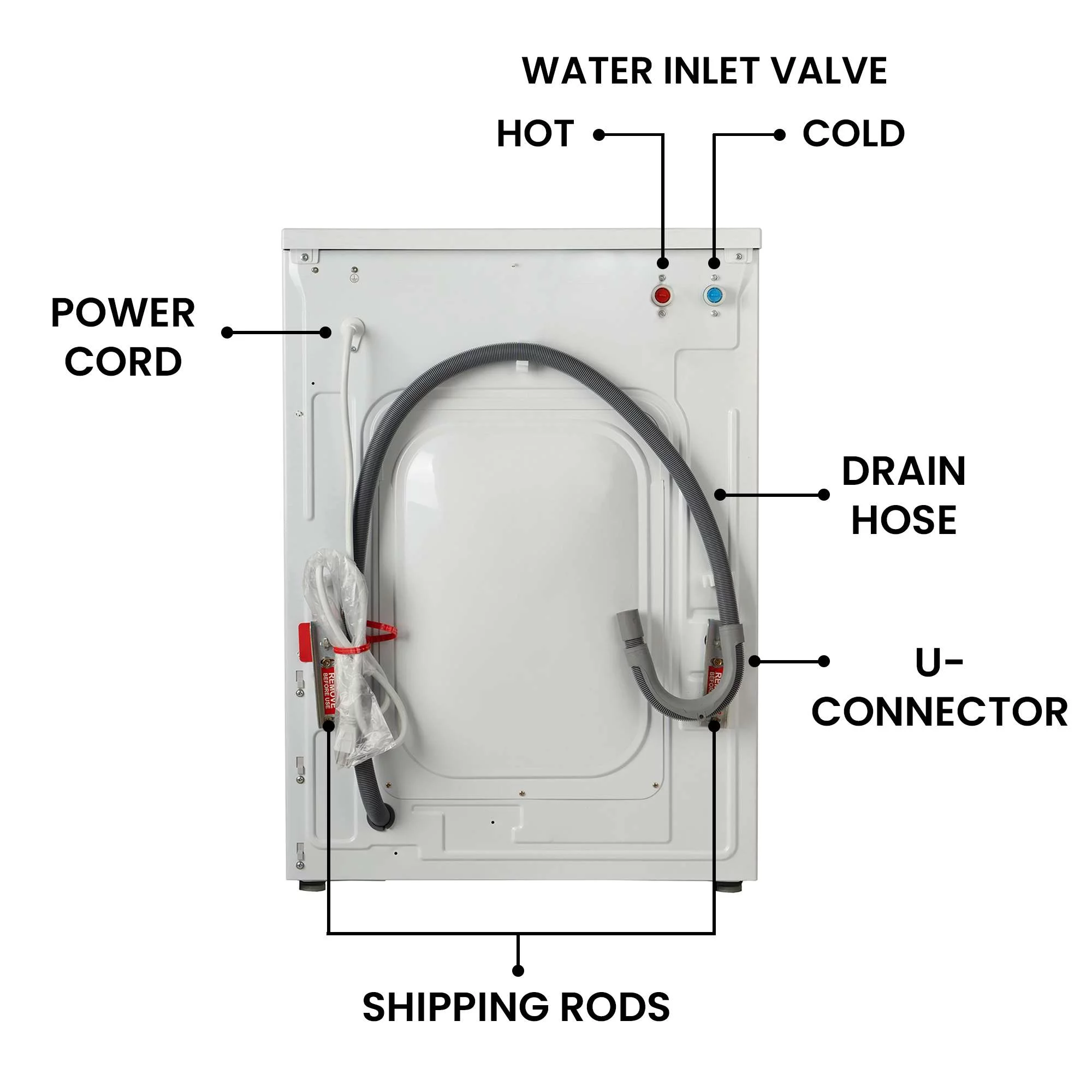 Equator Fully Built-in All-in-One Combo Washer-Dryer Ventless 1.62 cf/15lbs 110V White