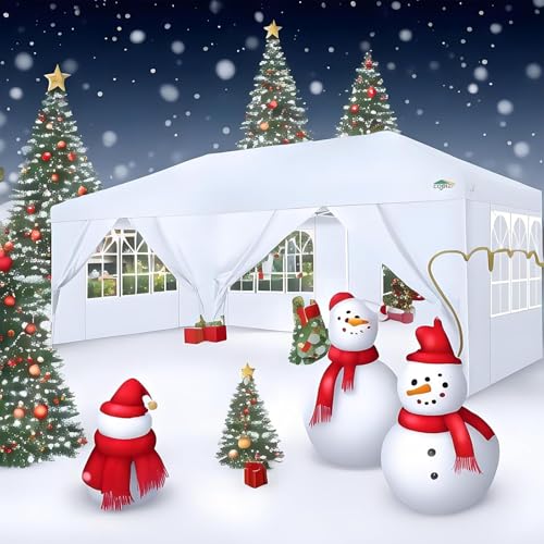 10x10 Pop Up Canopy Tent with 4 Sidewalls and Mesh Windows 2.0