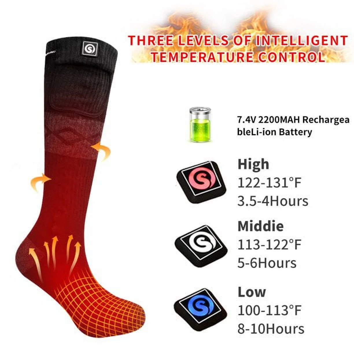 SNOW DEER Heated Socks
