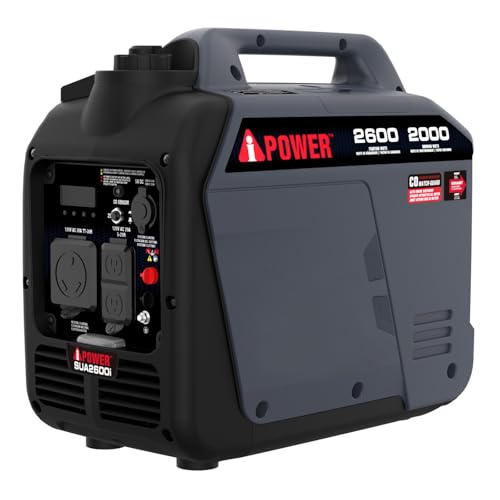 A-iPower 7600W Dual Fuel Quiet Portable Inverter Generator, Electric Start RV Ready, EPA & CARB Compliant CO Sensor