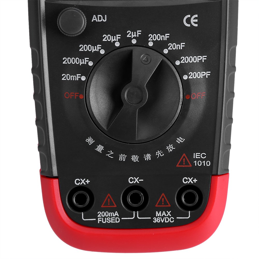 Digital Capacitance Meter, Capacitor Pro Tester 0.1pF - 20000uF with LCD Backlight Max 1999 Display