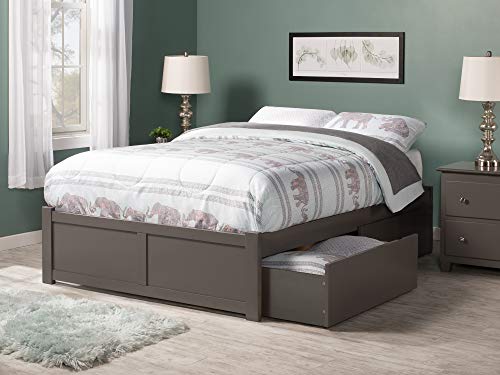 AFI Concord Platform Bed with Footboard & Storage Drawers