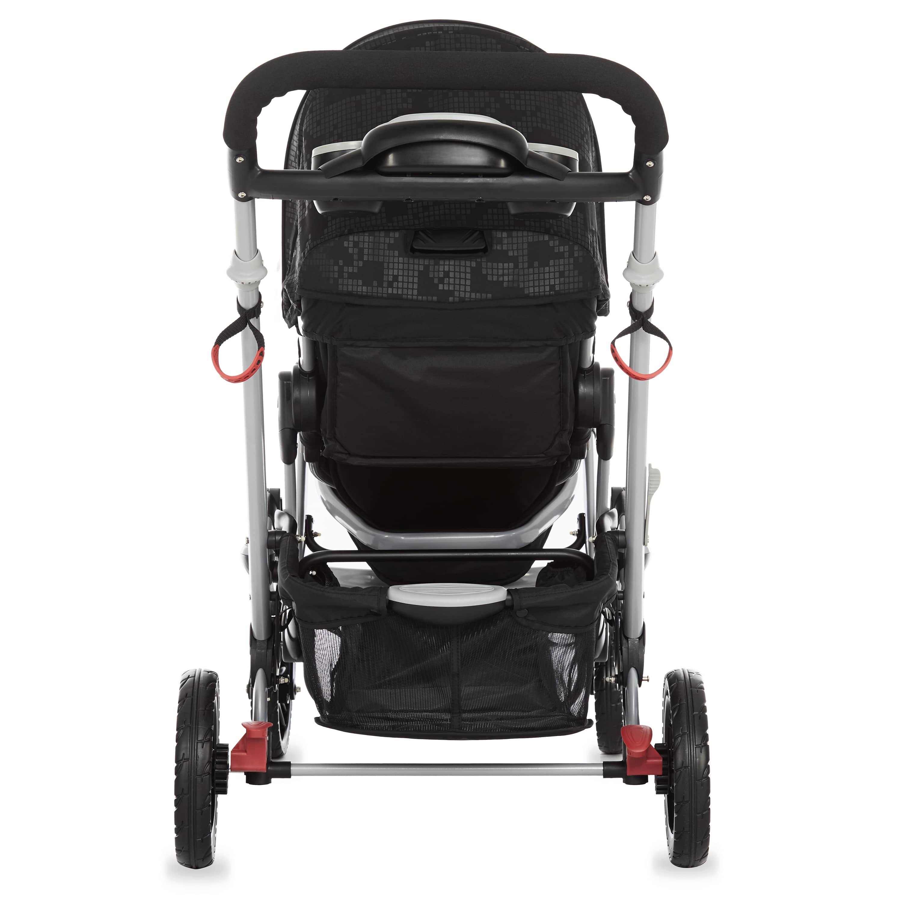 Dream on Me Track Tandem Stroller - Face to Face Edition Black