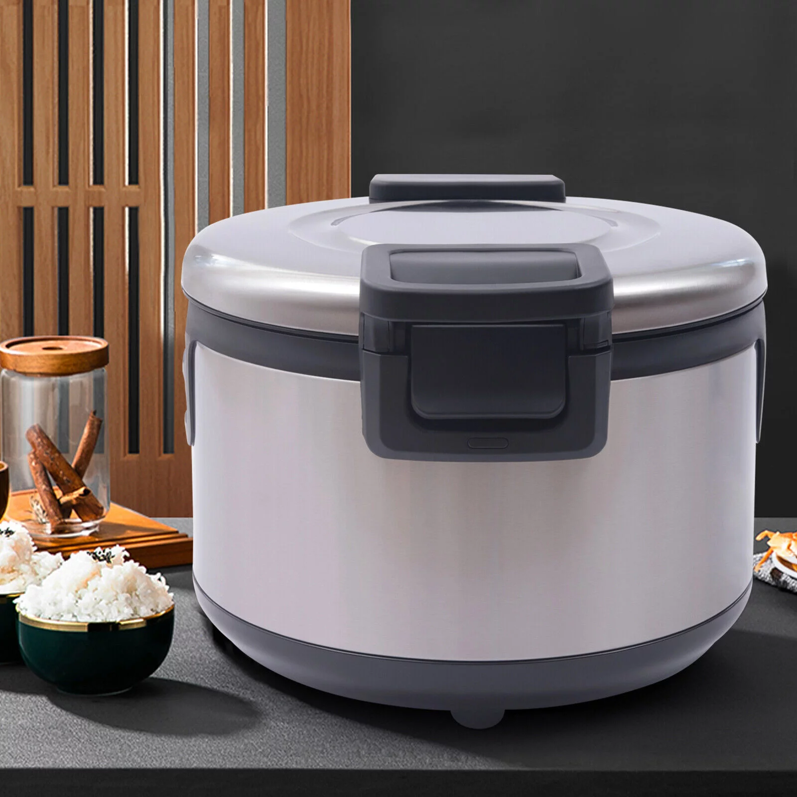 Commercial Rice Warmer Stainless Steel Electric Sushi Rice Cooker Non Stick Inner Pot