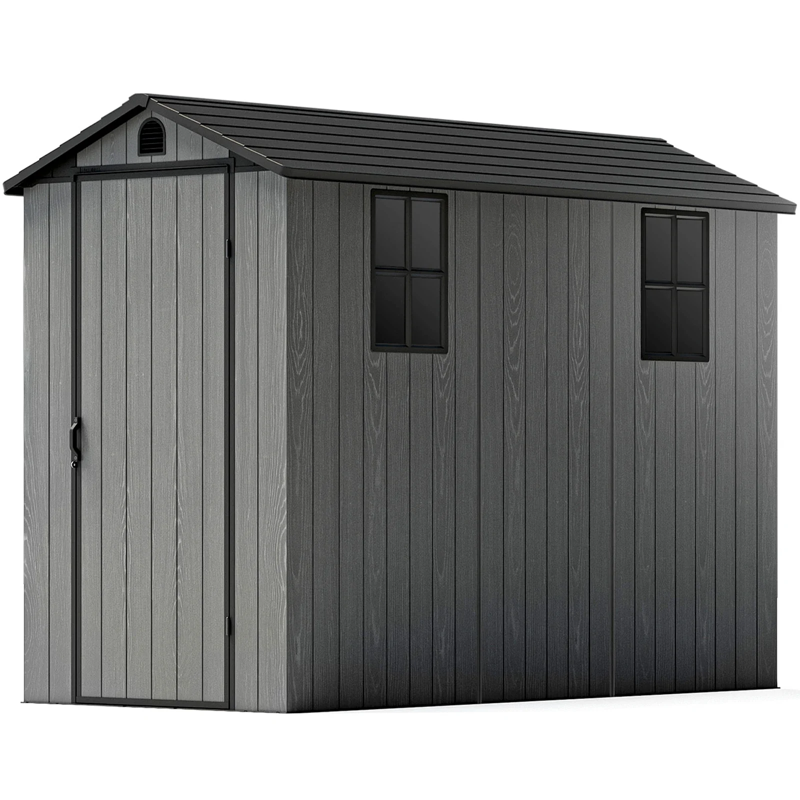 Patiowell 4x8 Resin Shed for Outdoor, Garden tool Storage Shed with Design of Lockable Doors, Tool Storage for Garden - Radiant Selections