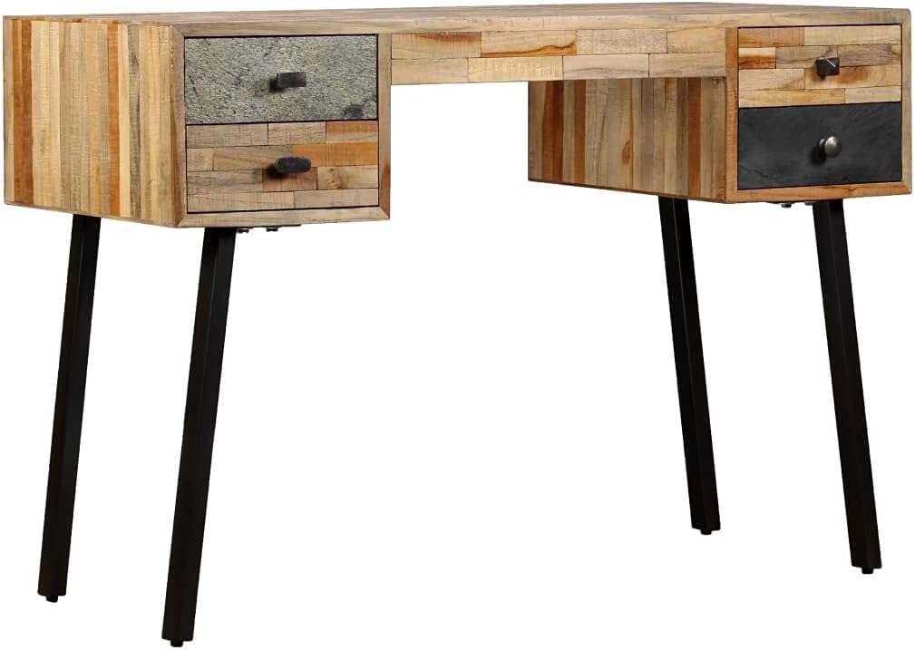 Writing Desk,Office Desk with Drawers,Study Desk,Secretary Desk,Bedroom Desk,with 4 Drawers,Can be Used as a Computer Table, Worktable