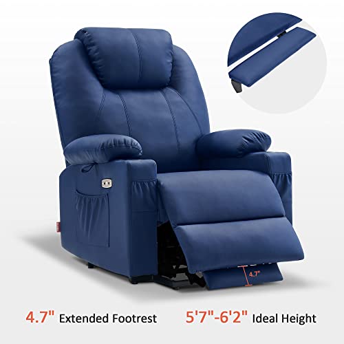 MCombo Dual Motor Large Power Lift Recliner Chair for Elderly, Lay Flat Lift Chair with Heat and Massage, Big Lift Recliner for Tall People