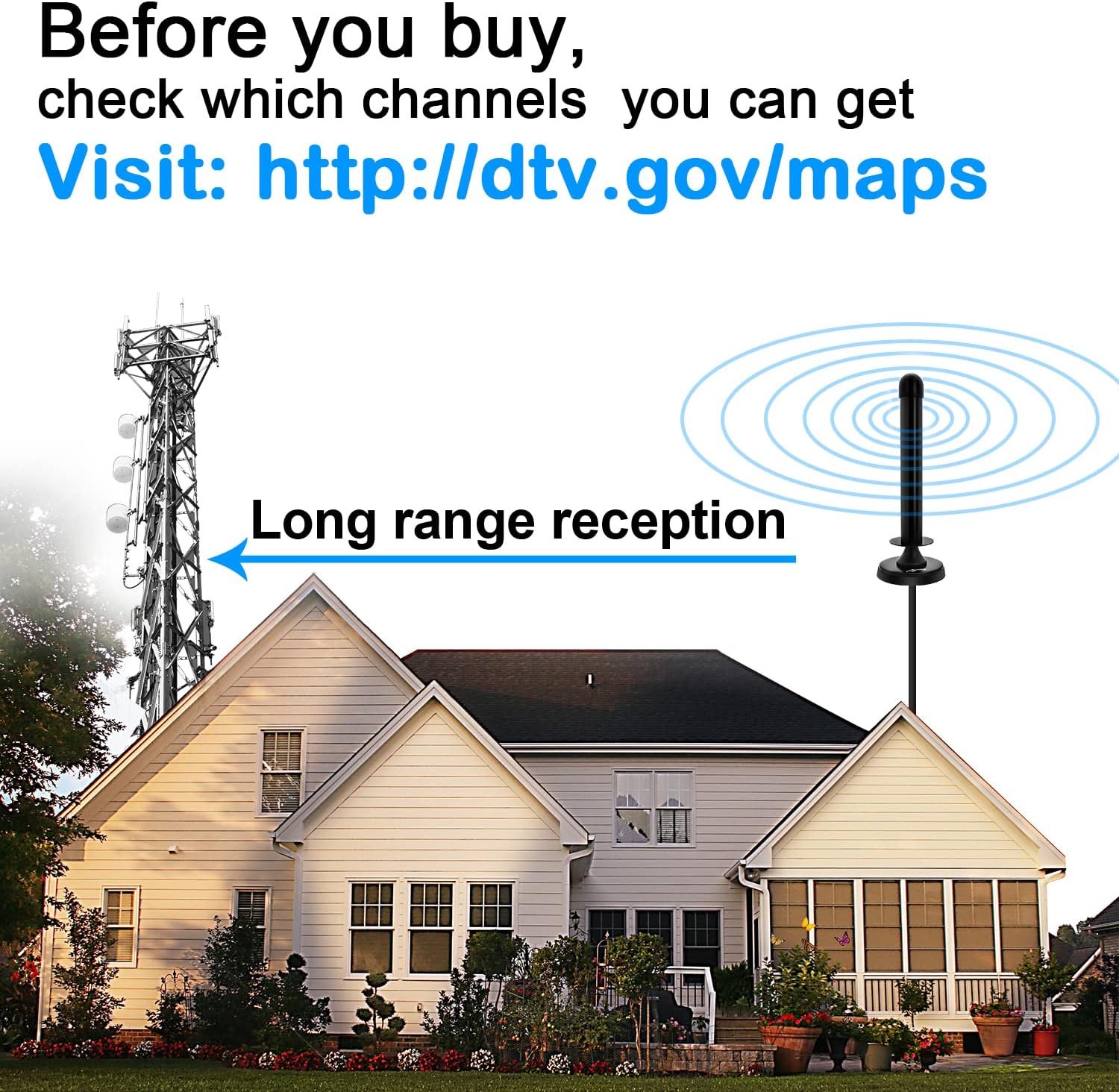 Amplified TV Antenna