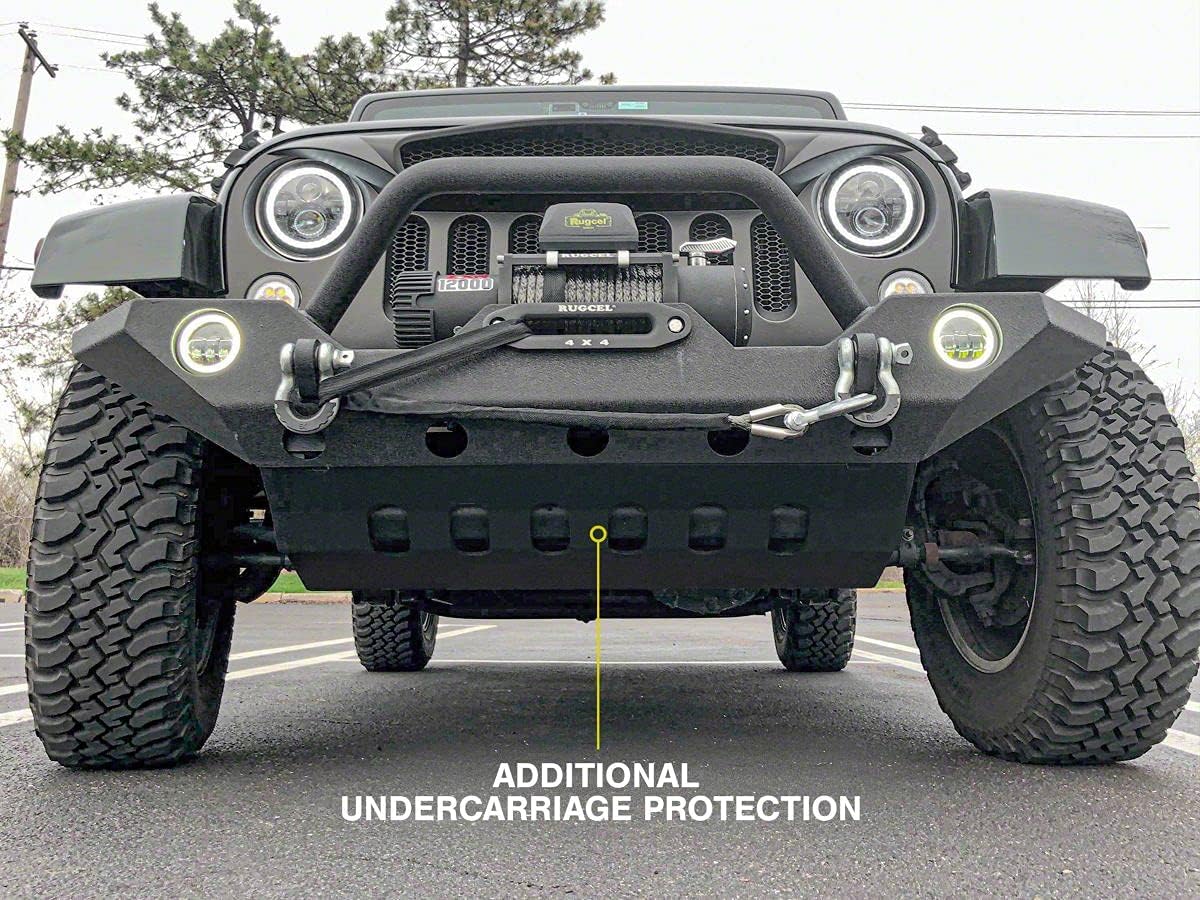 Barricade Skid Plate Compatible with Barricade Trail Force HD Bumper J20850 Only Compatible with 10-18 Jeep Wrangler JK