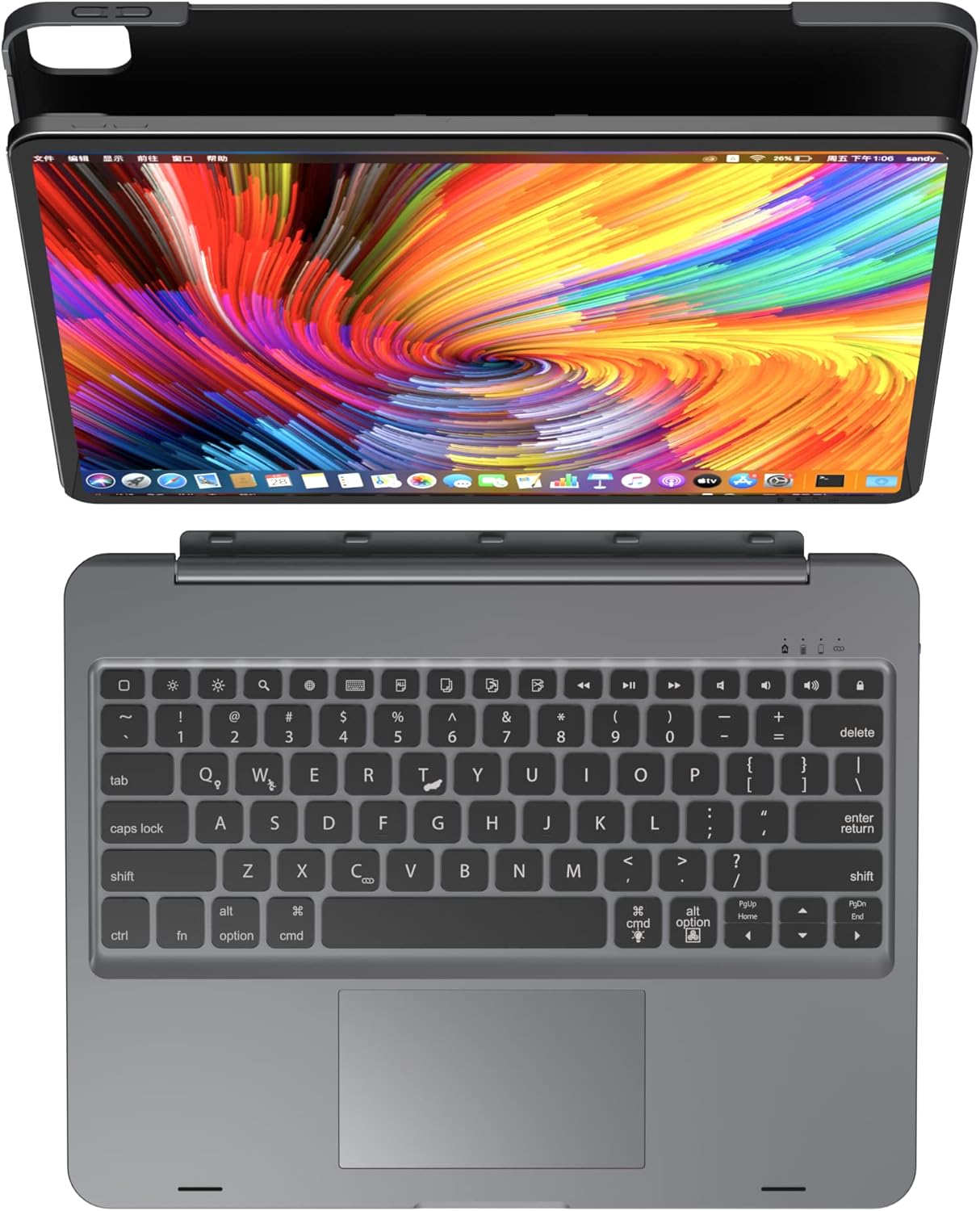 doqo Magnetic Keyboard Case for iPad Air 5th Generation(2022)/iPad Air 4th Generation(2020), iPad Pro 11 2018/2020/2021