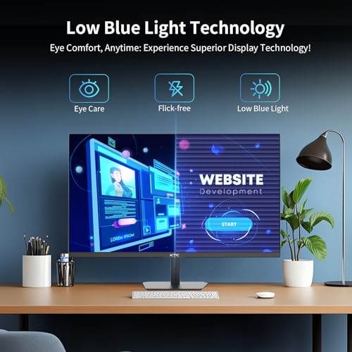 32 Inch 4K Smart Monitor with Google TV System UHD 3440x2560P Hey Google Voice Remote Netflix Licensed Dolby Audio HDR KVM Technology WiFi Bluetooth