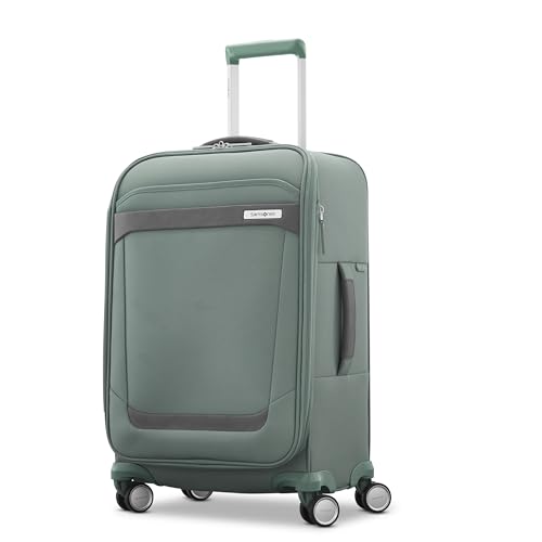 Samsonite Elevation Plus 22-Inch Carry-On - Expandable Softside Spinner Luggage - Cypress Green