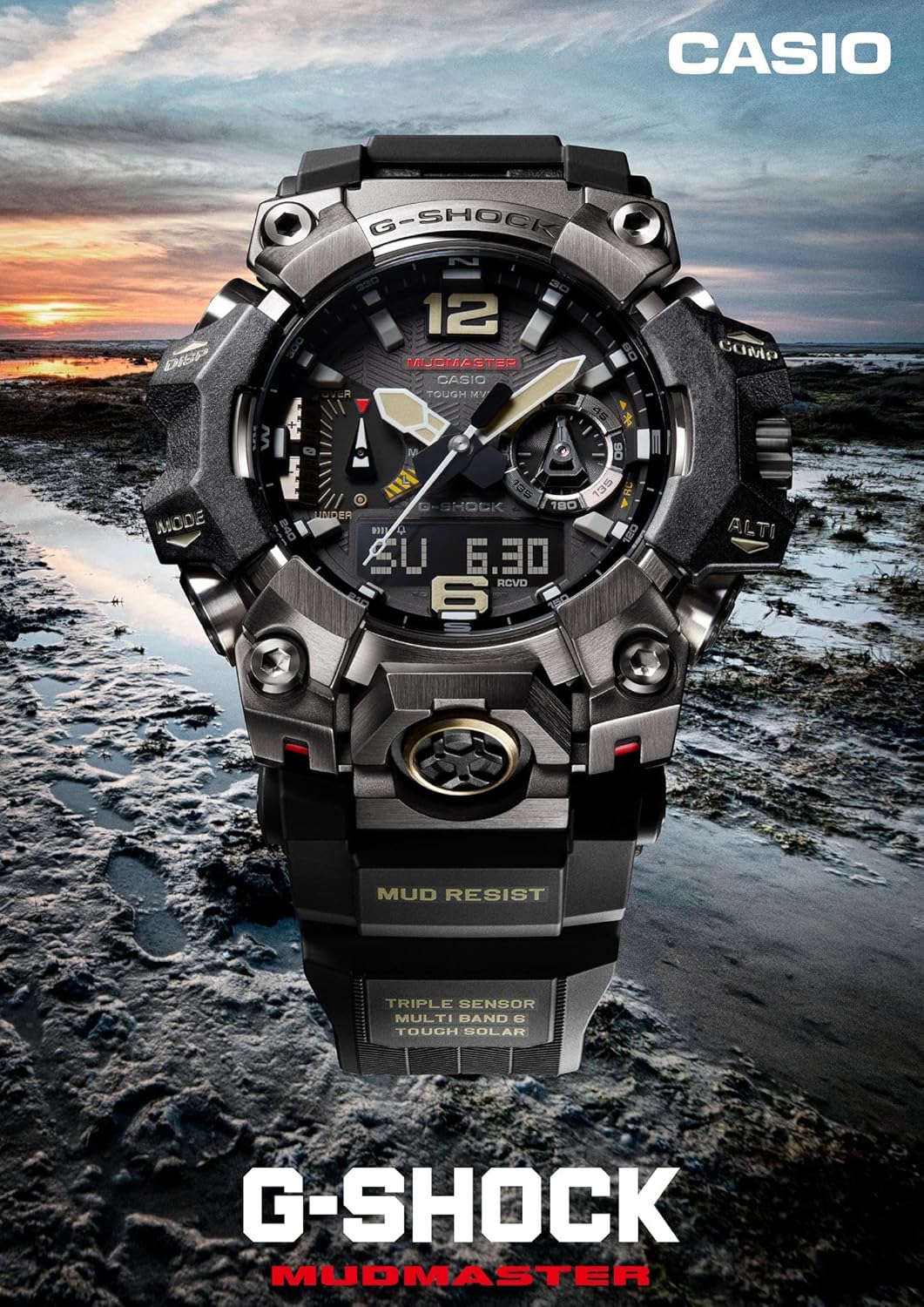 Casio G-Shock GWG-B1000-1AJF Master of G Series MUDMASTER Flagship Model Triple Sensor Japan Import New