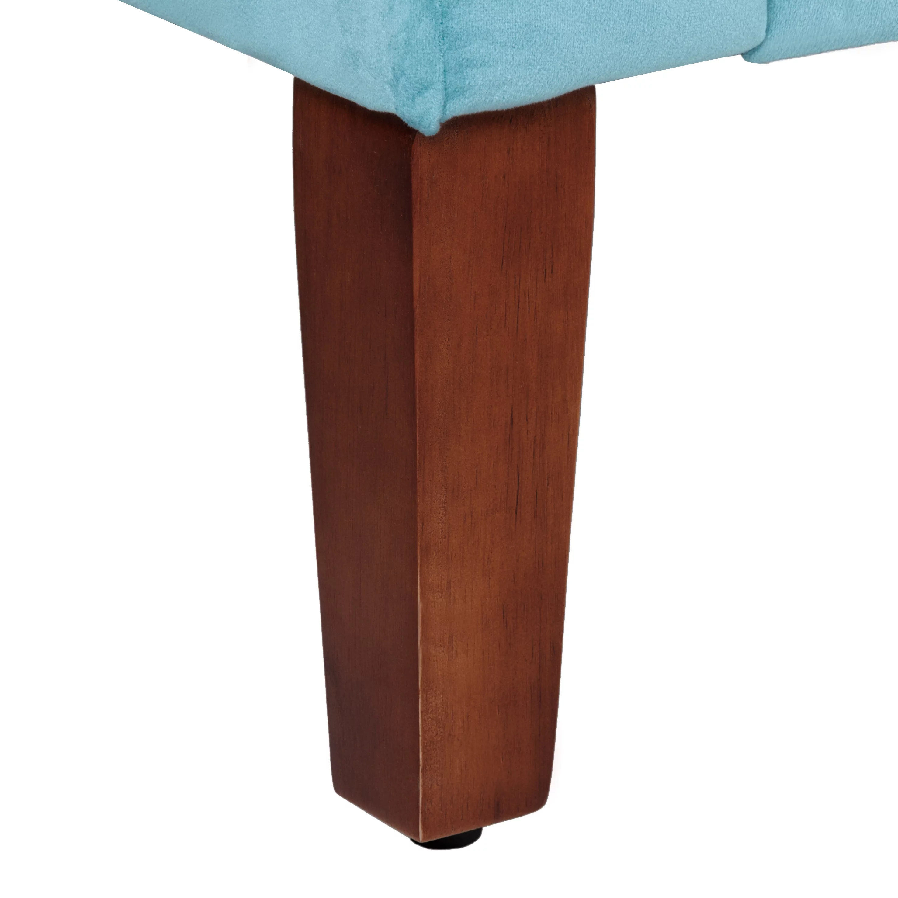 HomePop Velvet Tufted Storage Bench and Settee, 50"W x 18"D x 23"H, Teal