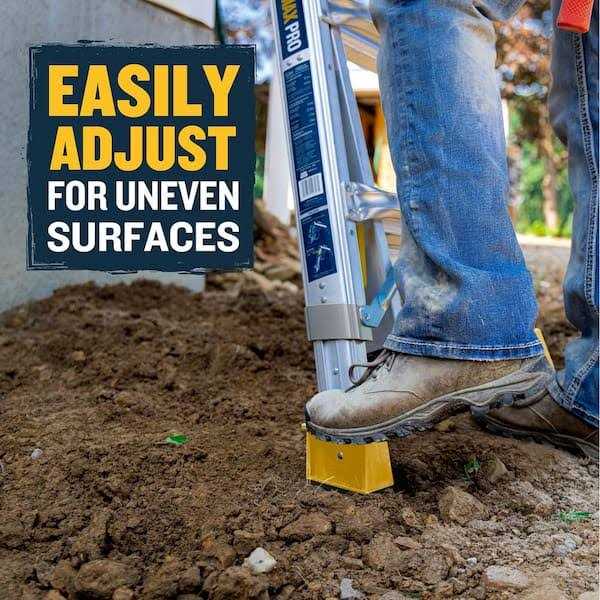 Werner 22 ft. Reach Aluminum 5-in-1 Multi-Position Pro Ladder with Built-in Leveling 375 lbs. Load Capacity Type IAA Duty