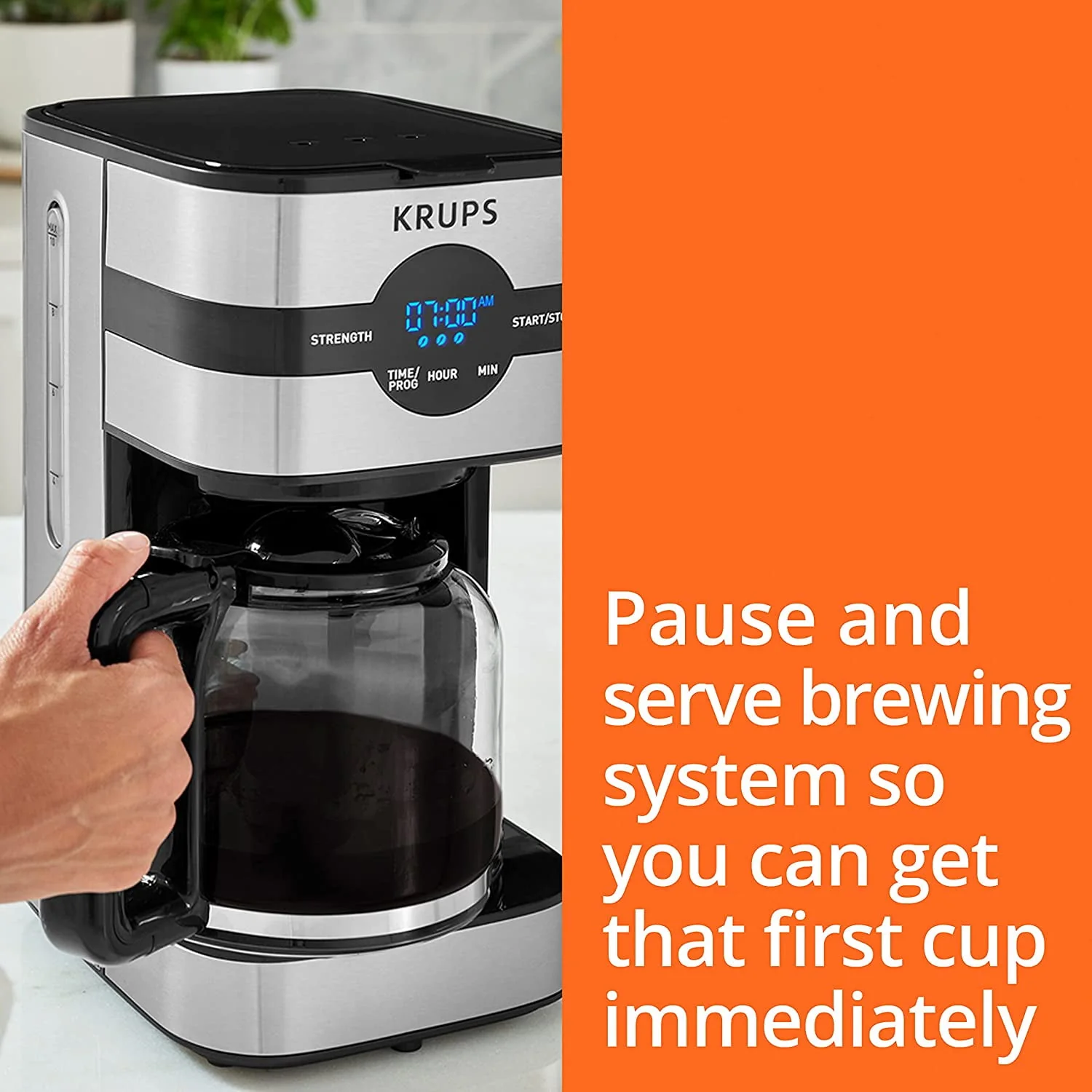 KRUPS Simply Brew Drip Coffee Maker, 14 Cups