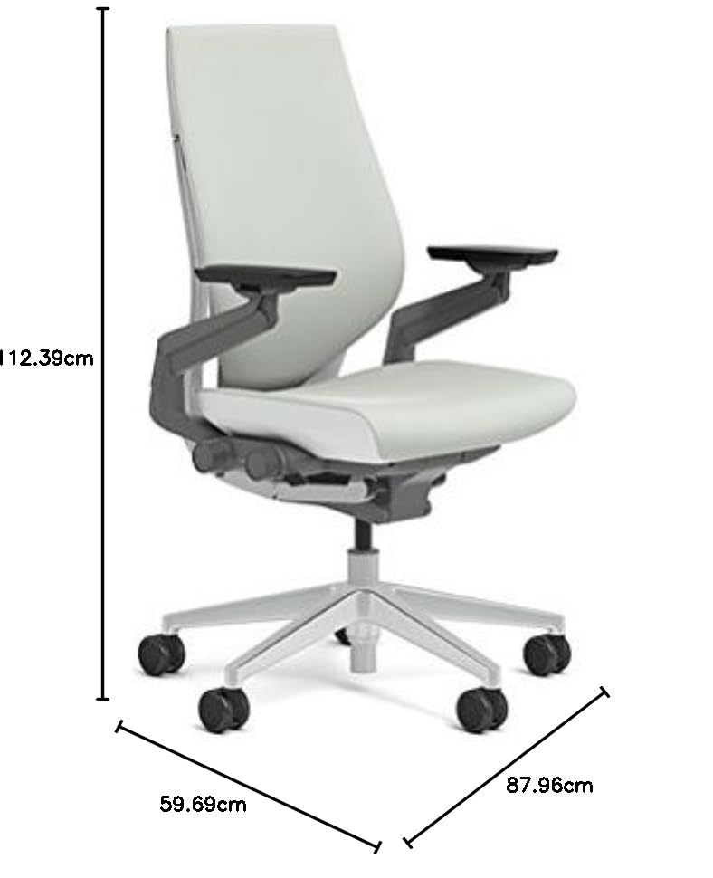 Steelcase Gesture Office Chair - Ergonomic Work Chair with Wheels for Carpet - Comfortable - Intuitive-to-Adjust for Desk - 360-Degree Arms