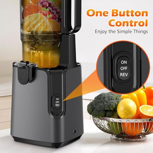 Juicer Machines with 5.8" Large Feed Chute, Cold Press Juicer For Whole Vegetables and Fruits