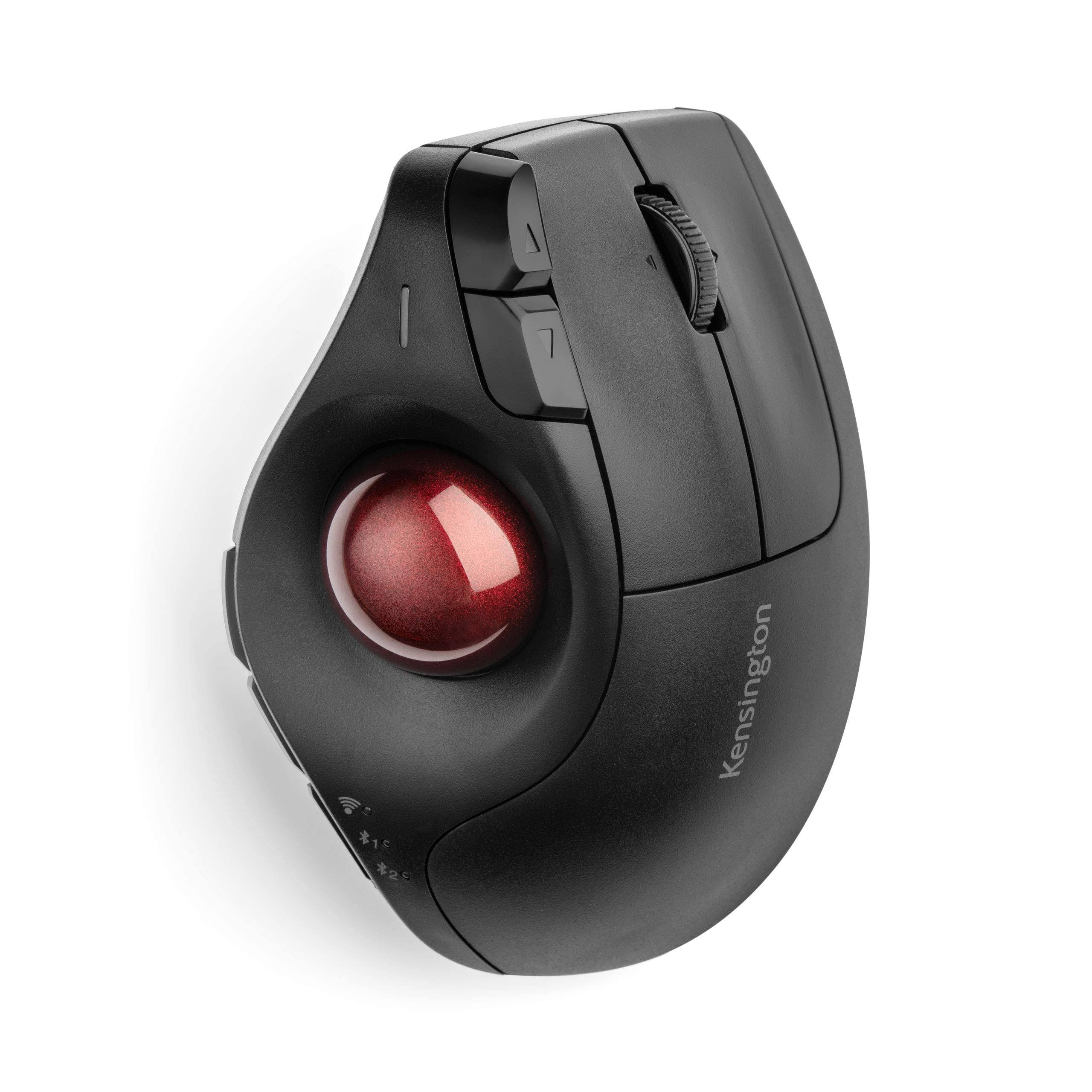 Kensington Pro Fit Ergo Vertical Wireless Trackball - Bluetooth Optical Trackball - ergonomic