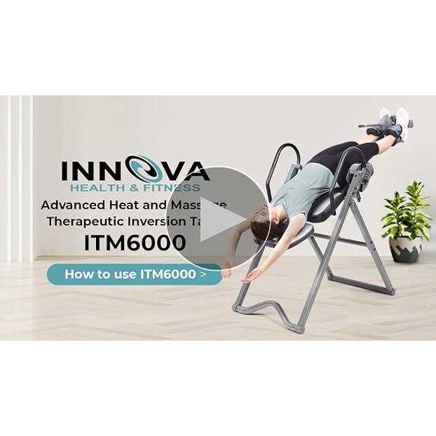 Innova Health and Fitness Innova ITM6000 Advanced Heat and Massage Therapeutic Inversion Table - Sports Supplies Online Store