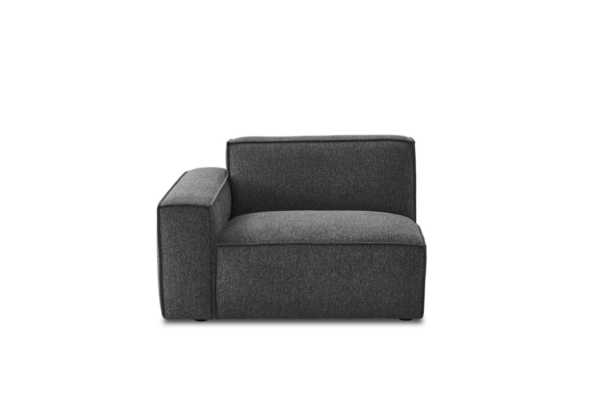 Dark Gray Left Corner Sofa, Low-Profile | Jonathan by Castlery