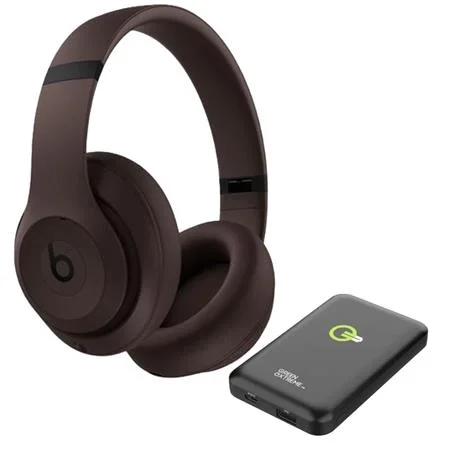 Beats Studio Pro Wireless Headphones, Deep Brown with A03031 10000mAh Power Bank - Radiant Selections
