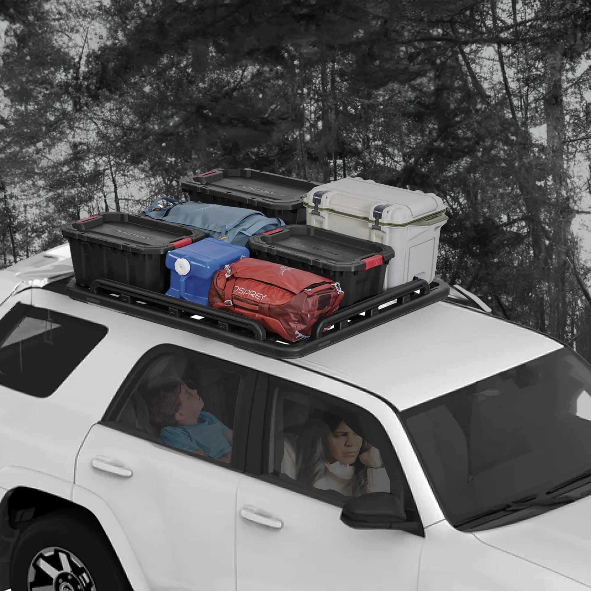 YAKIMA 60 by 54 Inch LockNLoad Perimeter Raised Rail Kit for Roof Rack